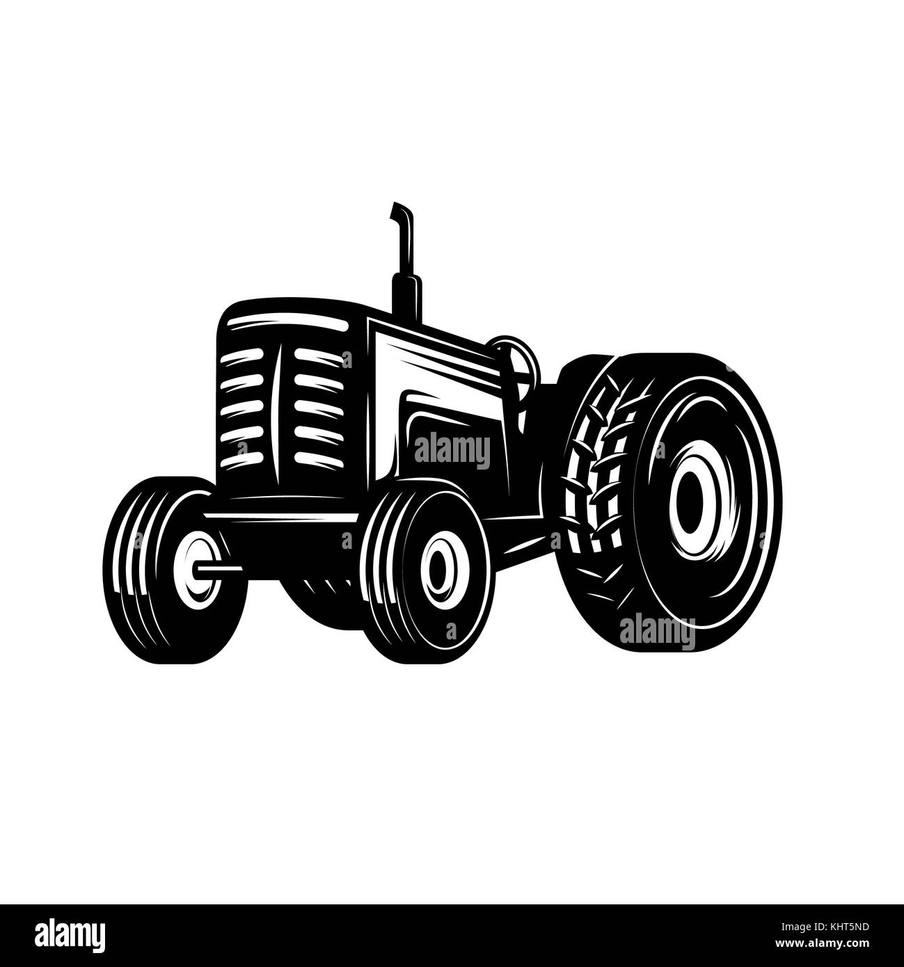 Tractor icon isolated on white background. Design element for logo, label,  emblem, sign. Vector illustration Stock Photo - Alamy