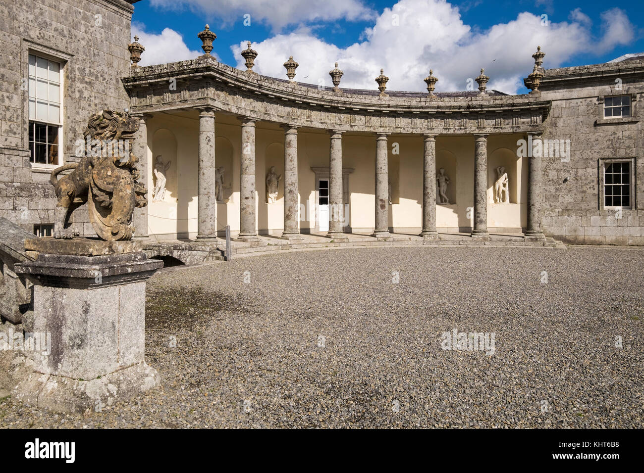 Russborough house, palladian mansion, in Blessington, County Wicklow, Ireland, Stock Photo