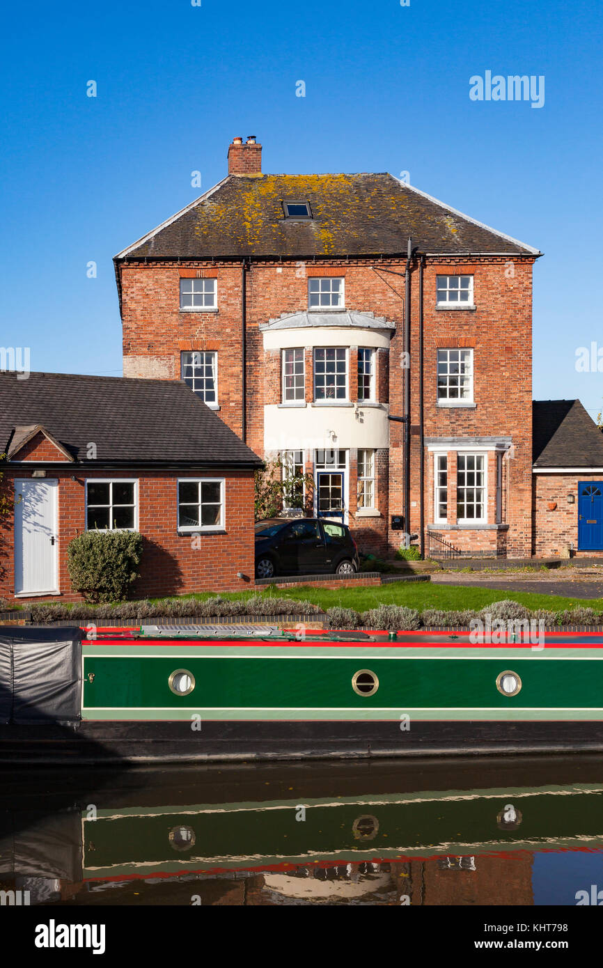 Grand House at Barton Turn Lock on the Trent and Mersey Canal, near