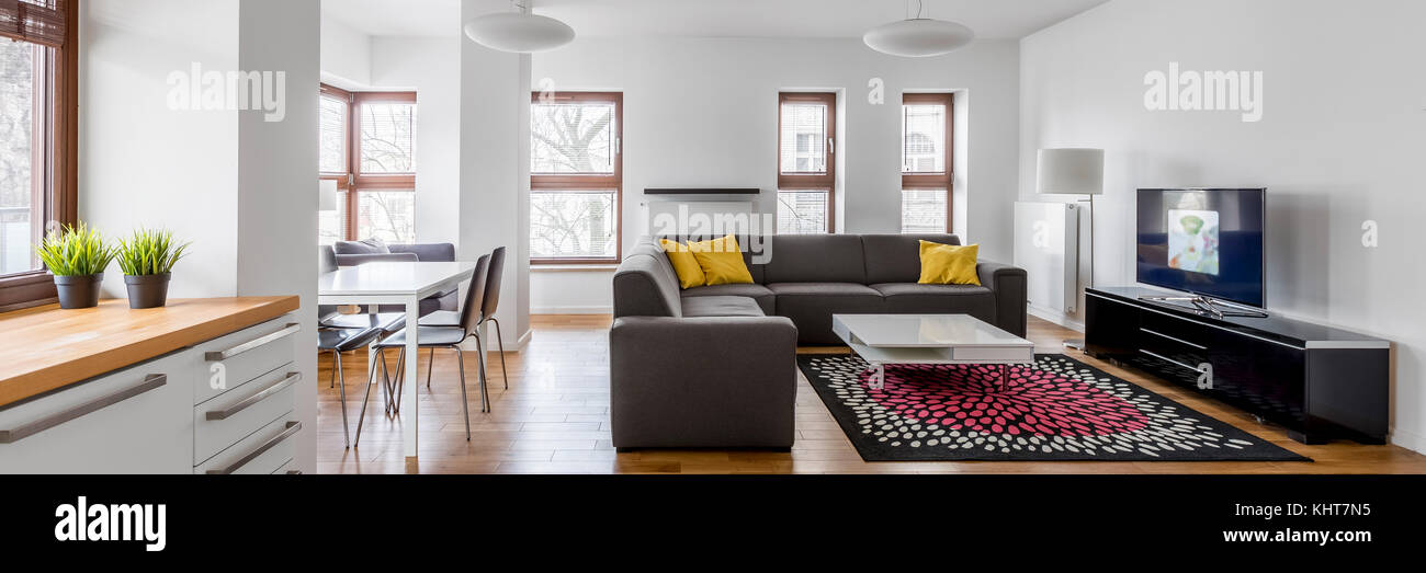 View modern designed living hi-res stock photography and images - Alamy