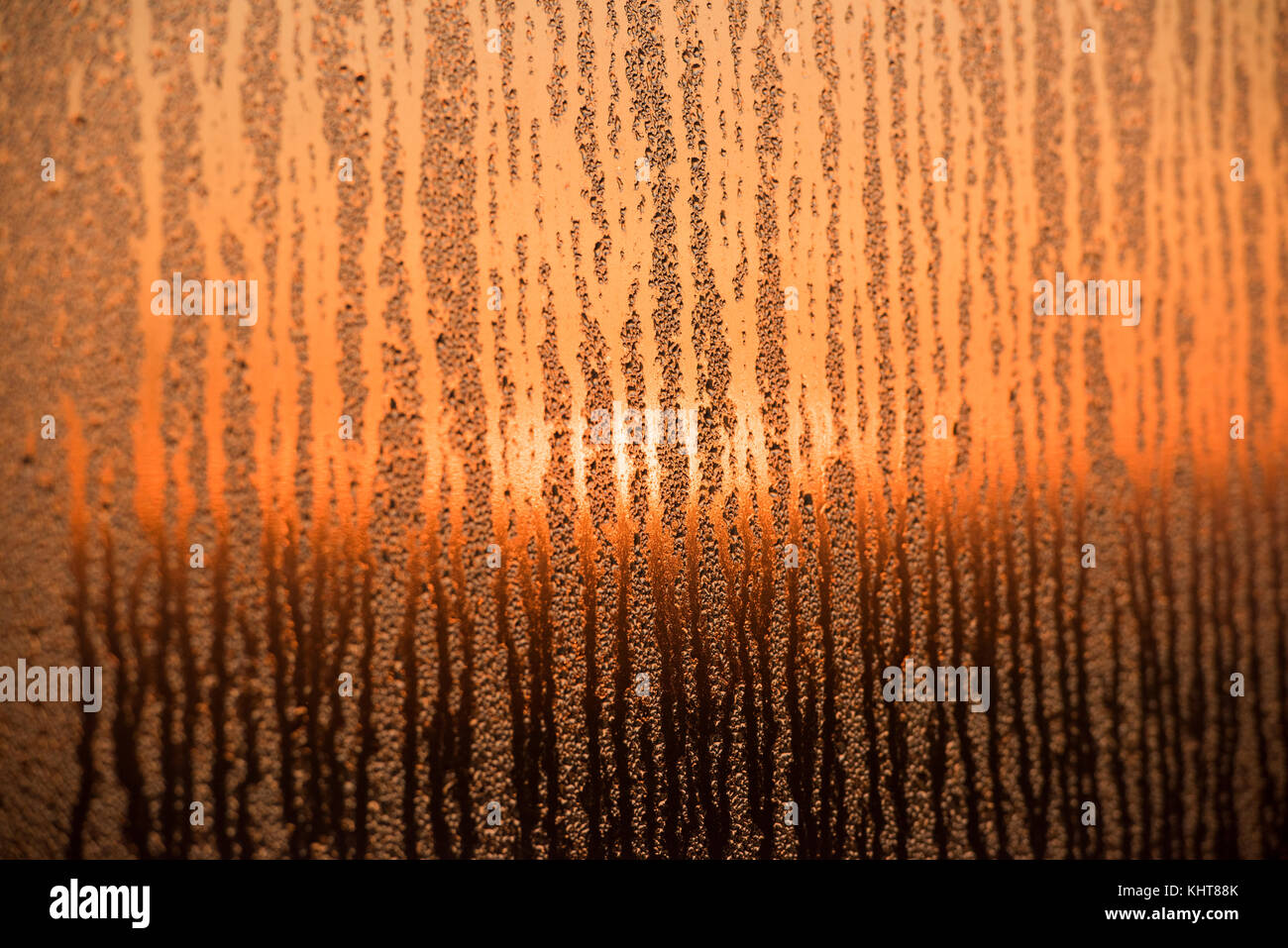 Abstract Sunrise on a mirrored surface in Nottingham City, Nottinghamshire England UK Stock Photo