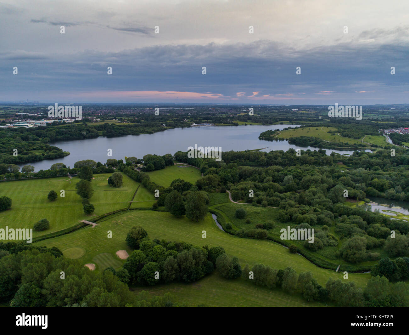 Pennington Flash County Park And Nature Reserve In Leigh, Greater Manchester, England, UK Stock Photo