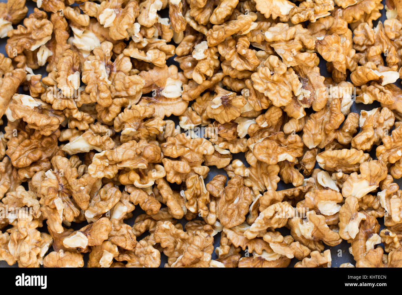 peeled wallnuts texture Stock Photo