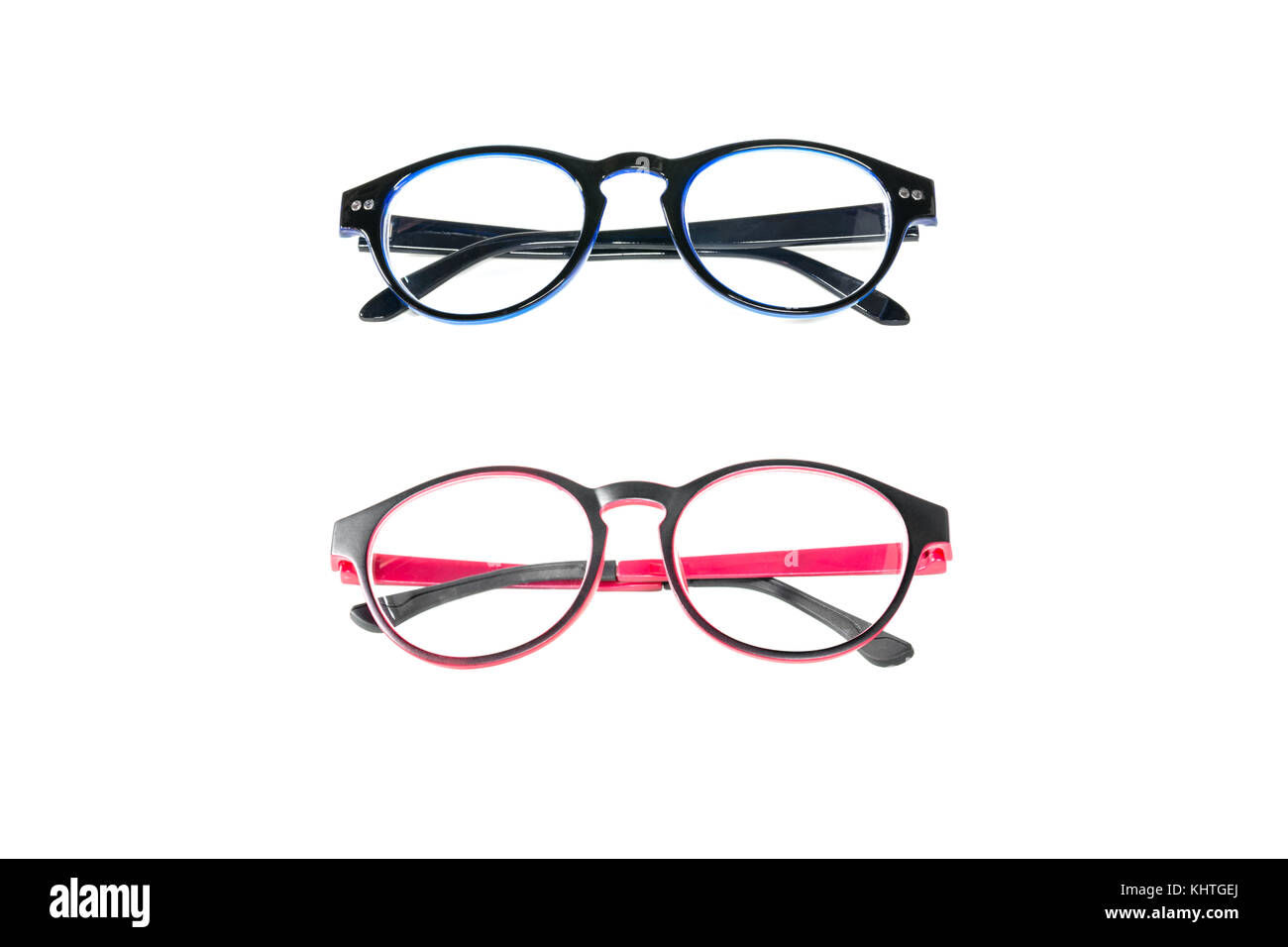 Spectacles isolated on white background. Glasses model. Fashion