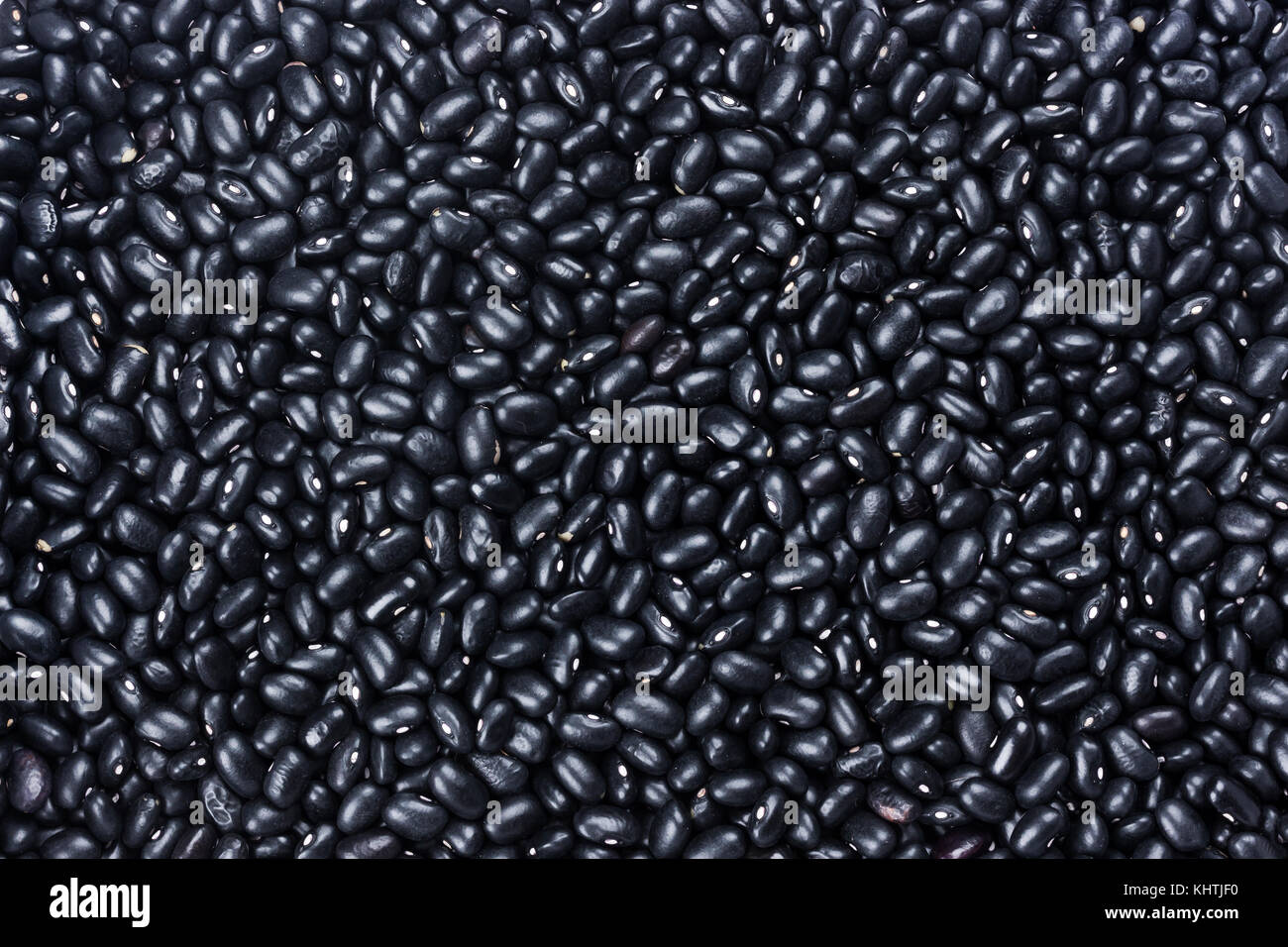 Black kidney beans background. Bean pattern Stock Photo