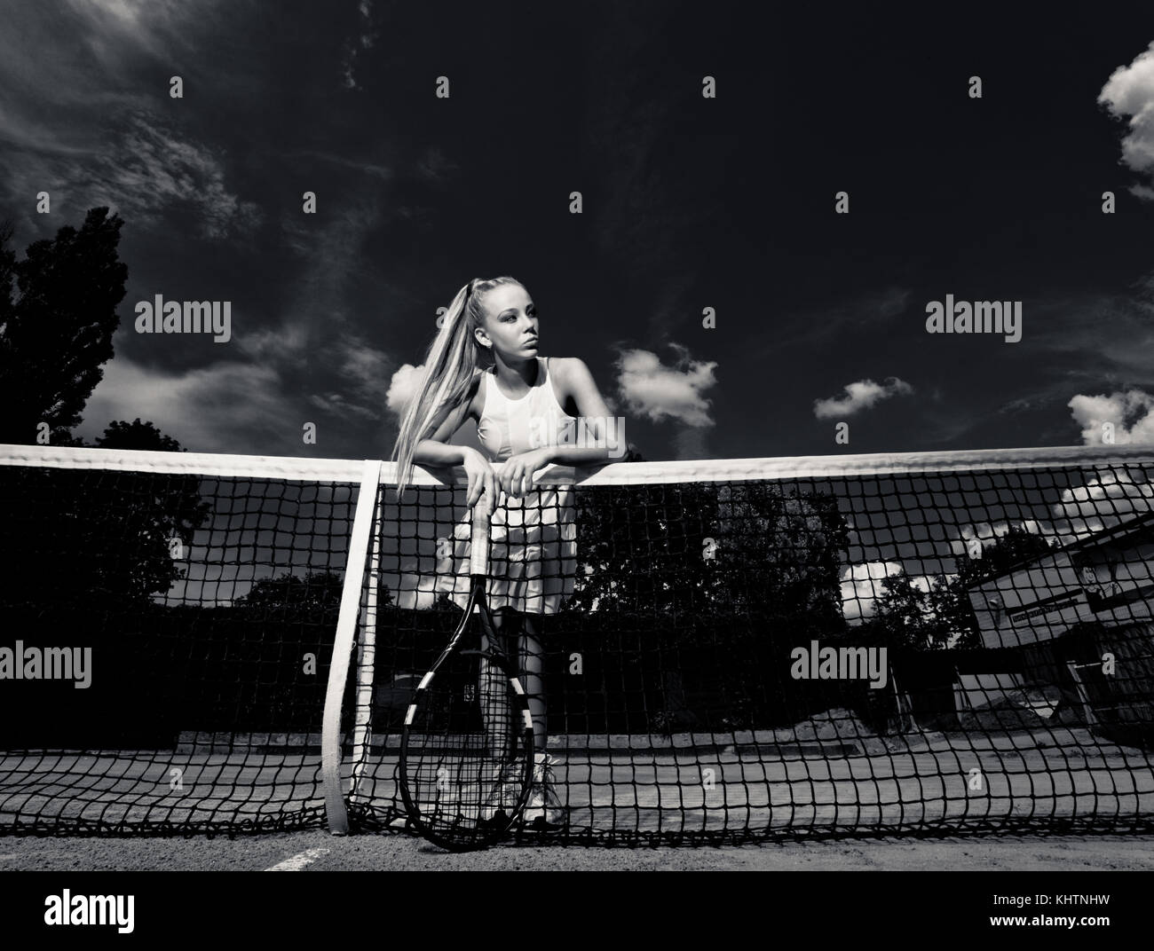 White female tennis black female tennis player hi-res stock photography ...