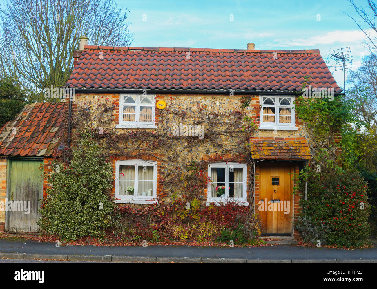 A cottage in Great Abington, Cambridgeshire, UK Stock Photo