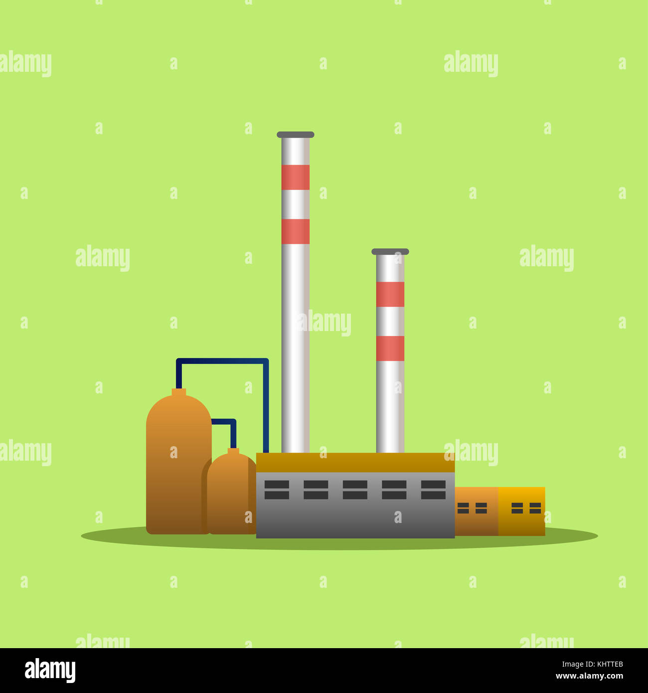 Factory Industrial Buildings Power plants vector Stock Photo - Alamy