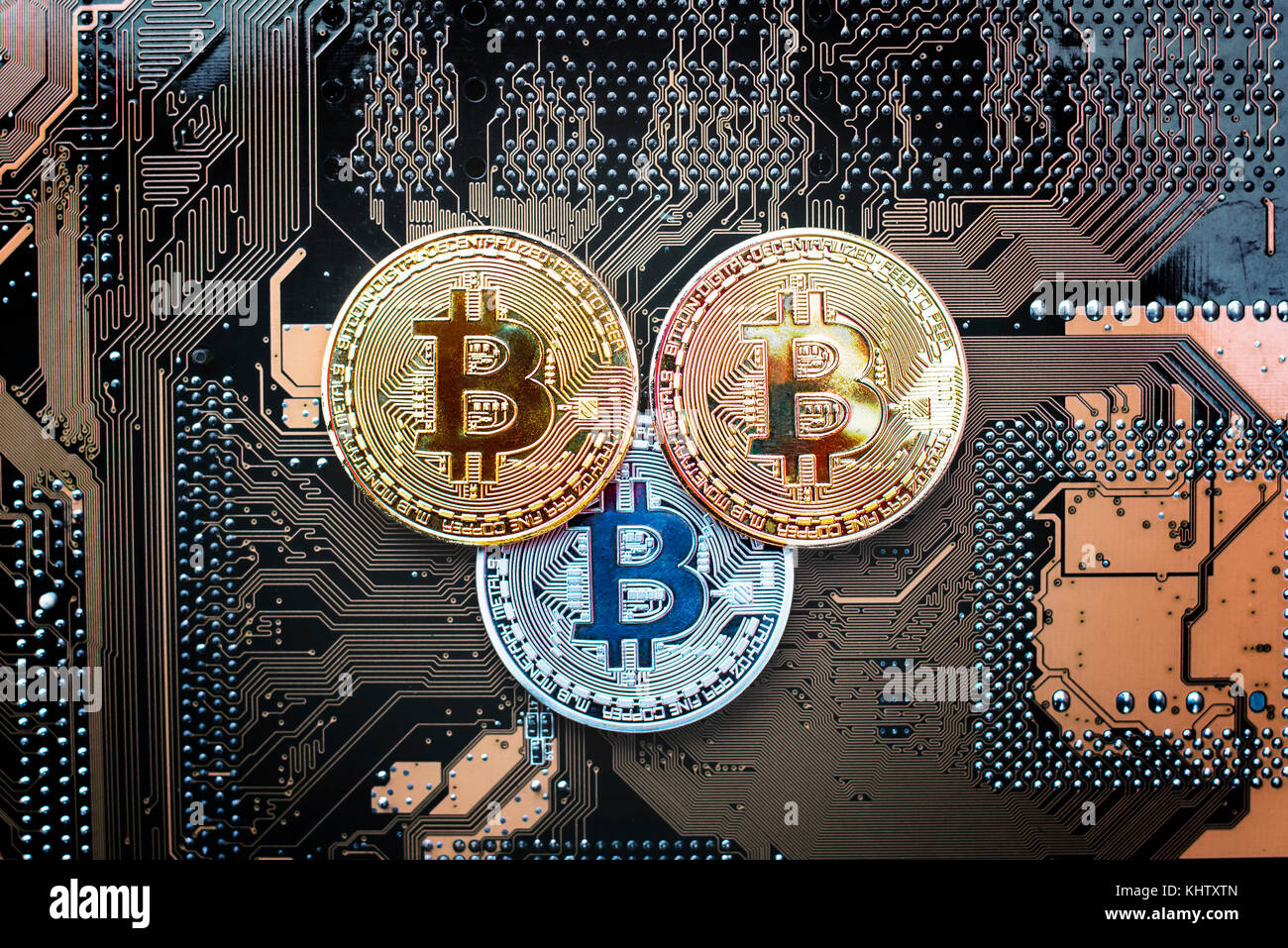 Bitcoin in motherboard virtual hi-res stock photography and images - Alamy