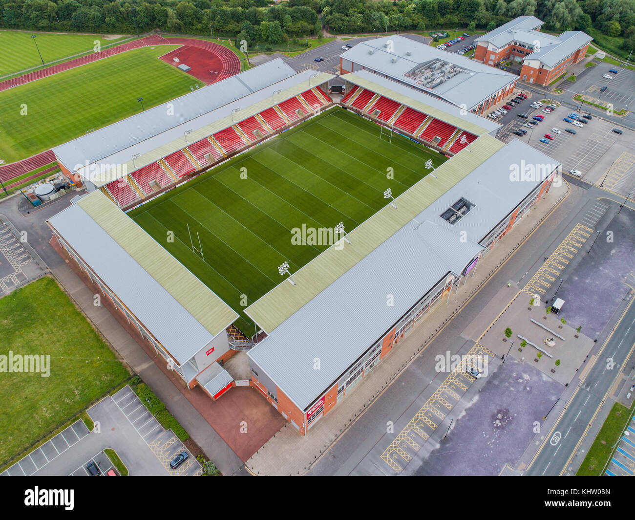 Leigh Sports Village in Leigh, Greater Manchester, England, UK Stock Photo  - Alamy