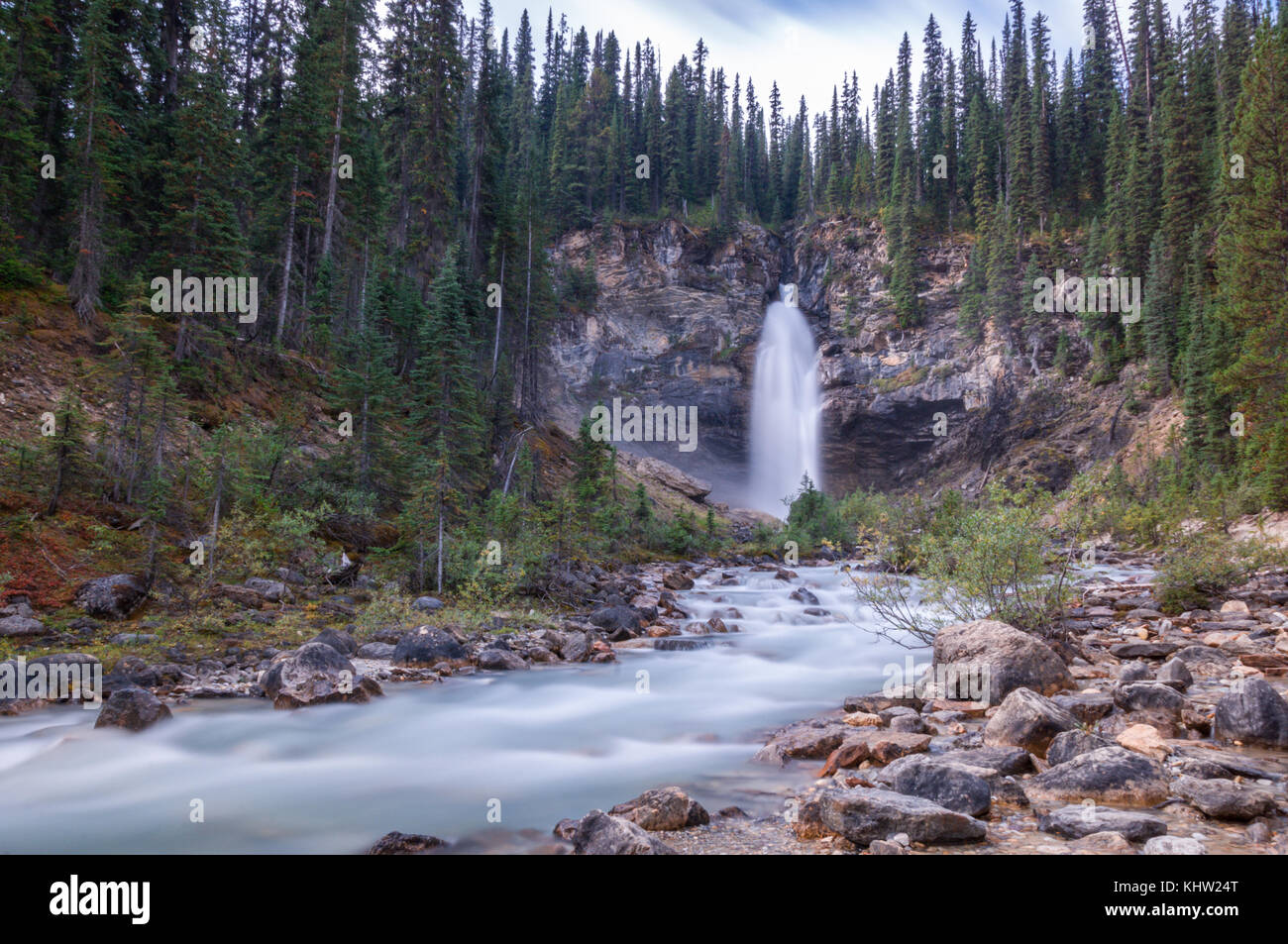 Laughing Falls, Yoho National Park Stock Photo - Alamy