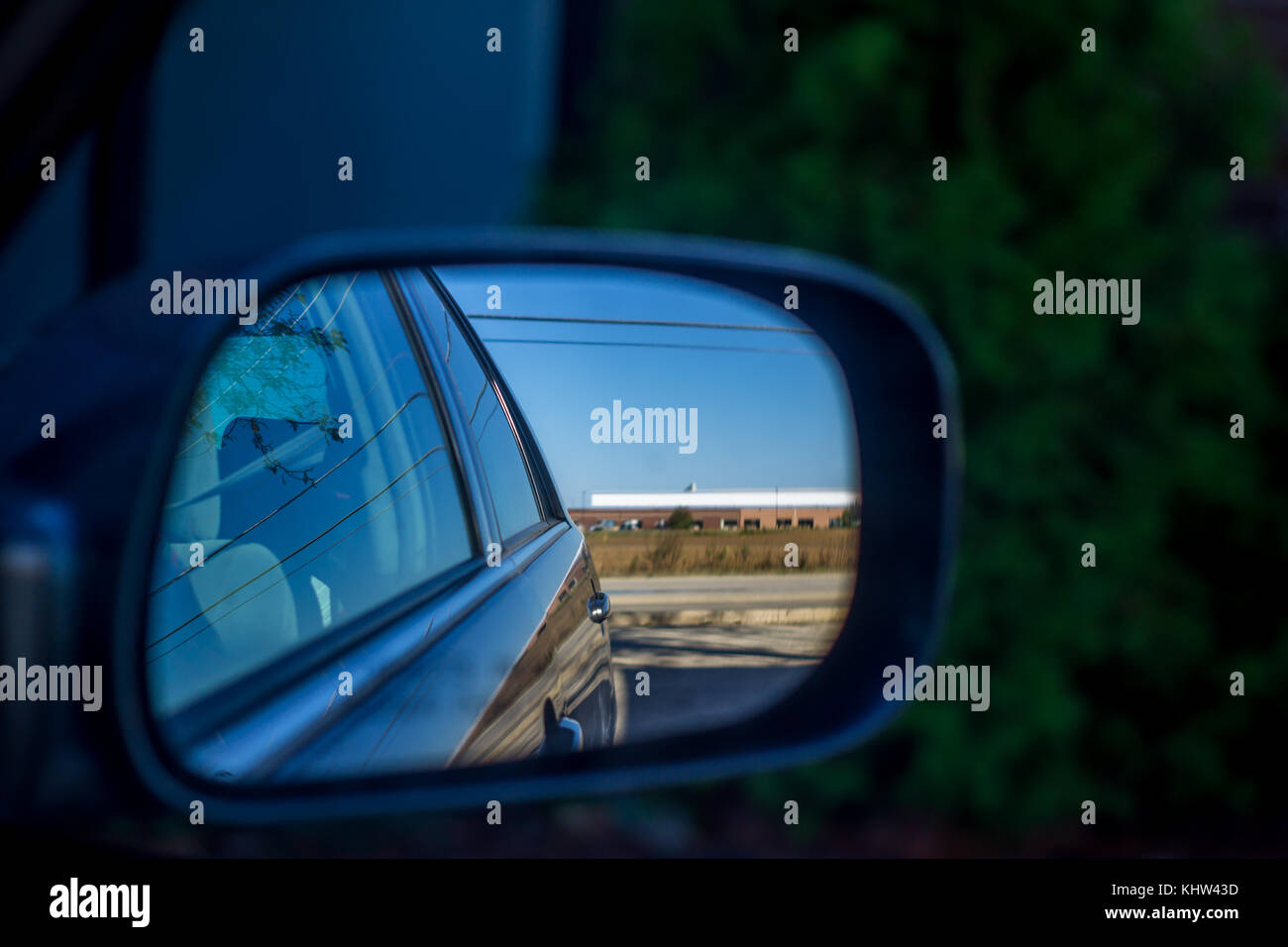 Objects in mirror are closer than what they appear hires stock photography and images Alamy