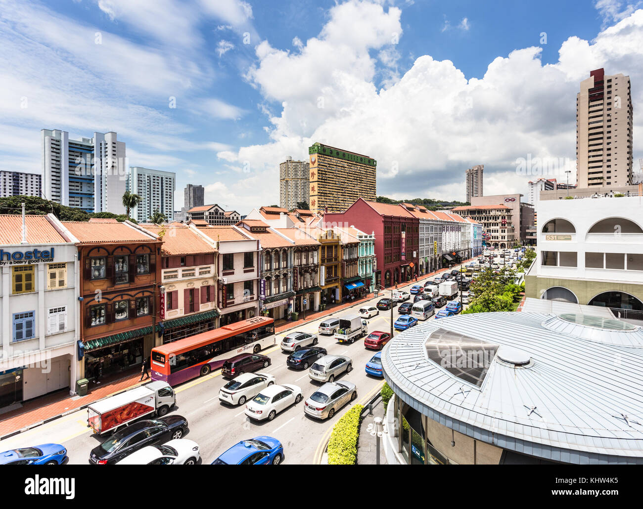 Singapore high street road hi-res stock photography and images - Alamy