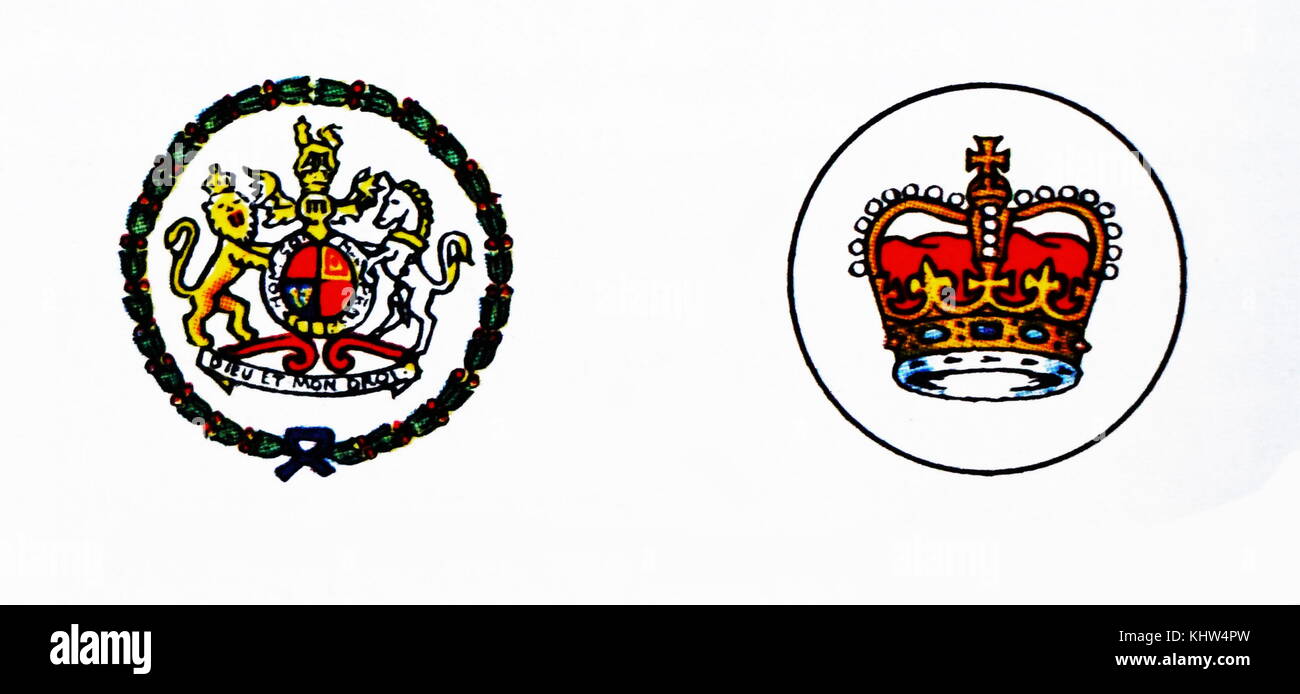 Illustration depicting the different symbols used for the Queen's