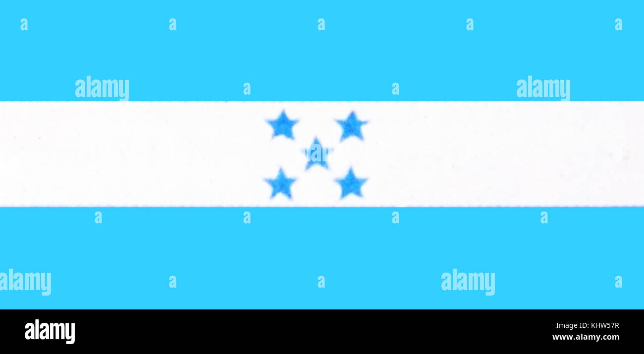 Illustration depicting the National and Merchant flag of Honduras. Dated 20th Century Stock Photo