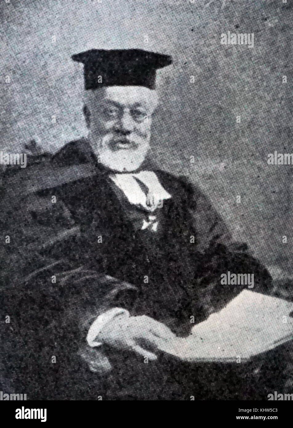 Photographic portrait of Hermann Adler (1839-1911) Chief Rabbi of the British Empire. Dated 20th Century Stock Photo