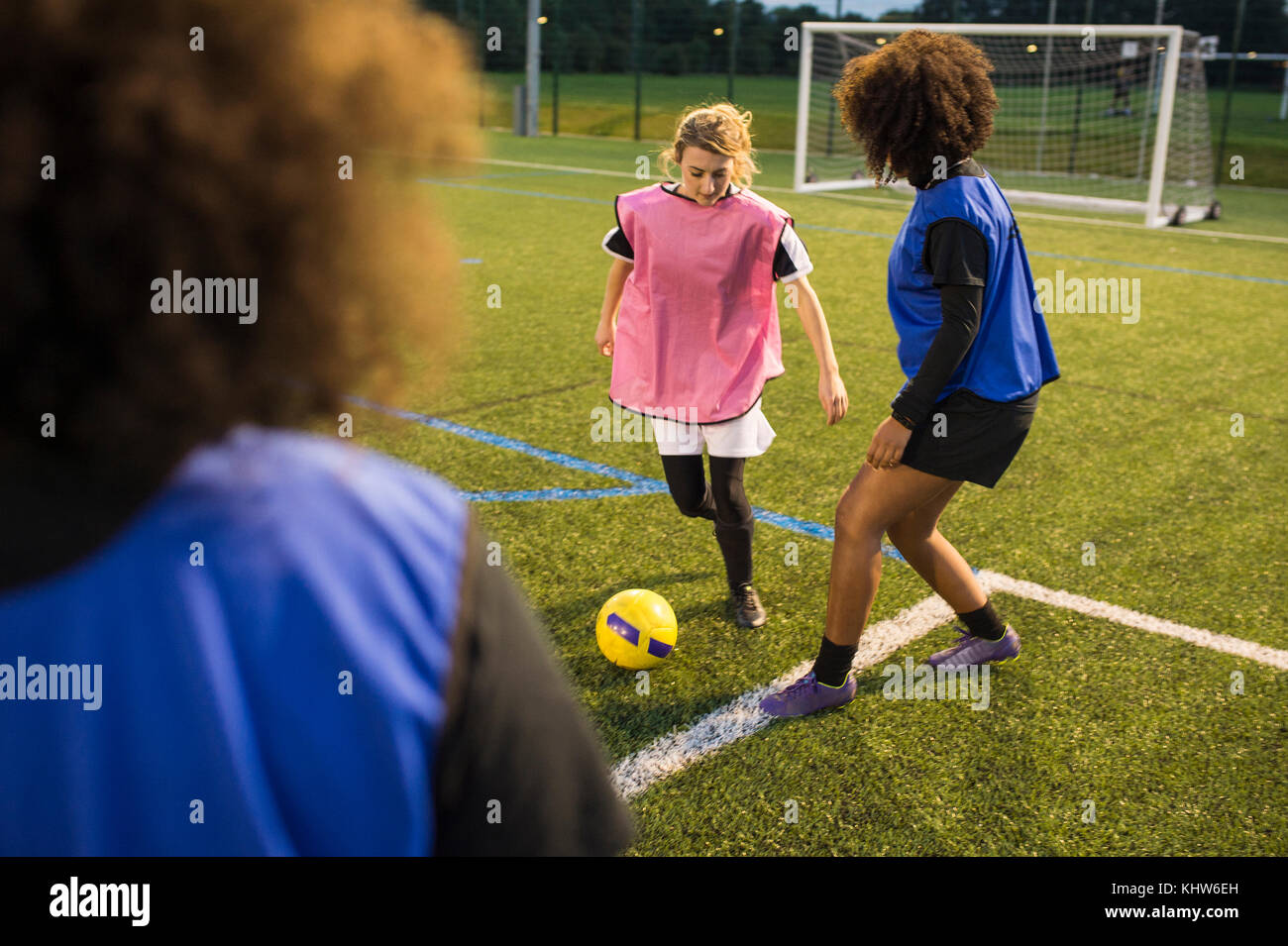 Women's football team practice, Hackney, East London, UK Stock Photo Alamy