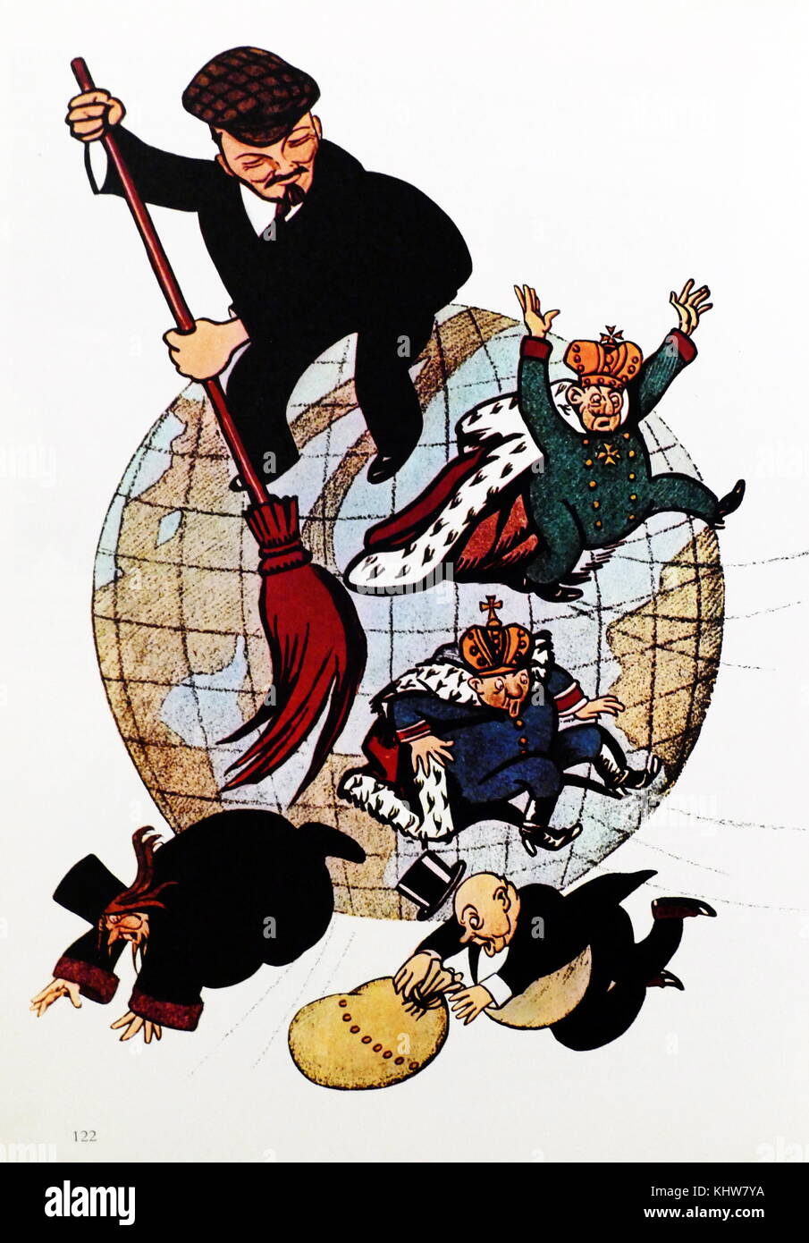 Communist propaganda poster depicting a jaunty Vladimir Lenin (1870