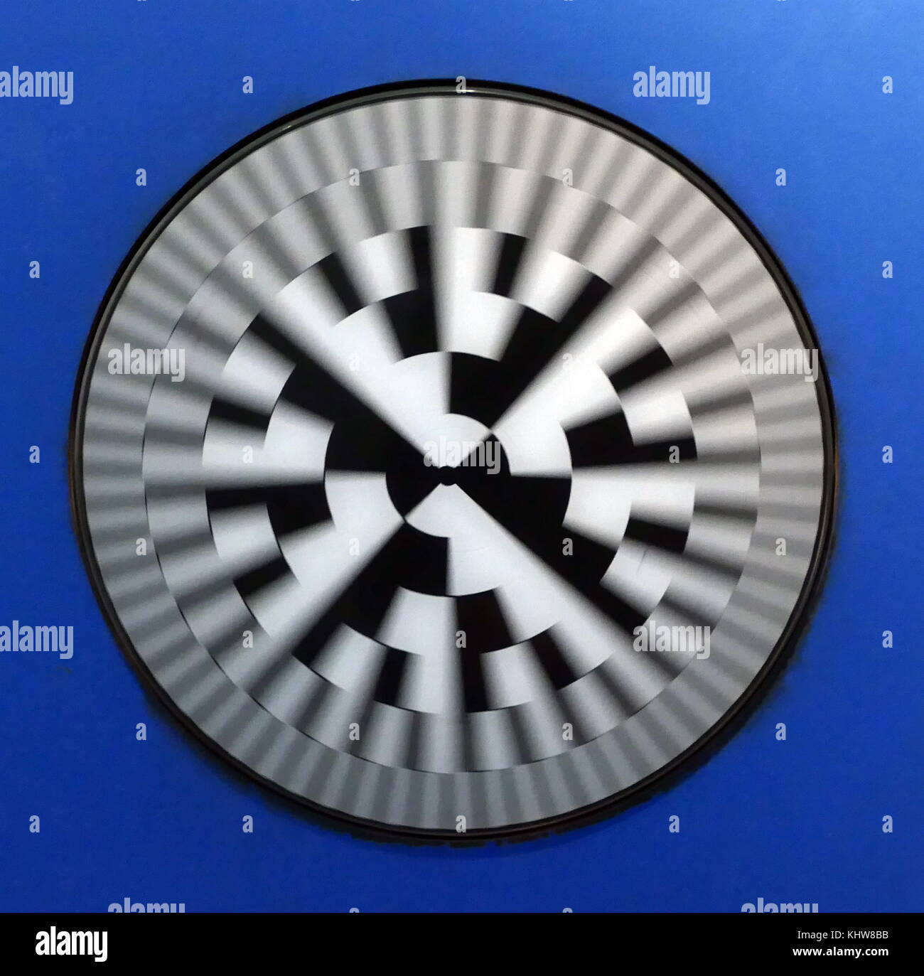 Benham's Disk (Benham's Top) a top painted with the pattern shown. When ...