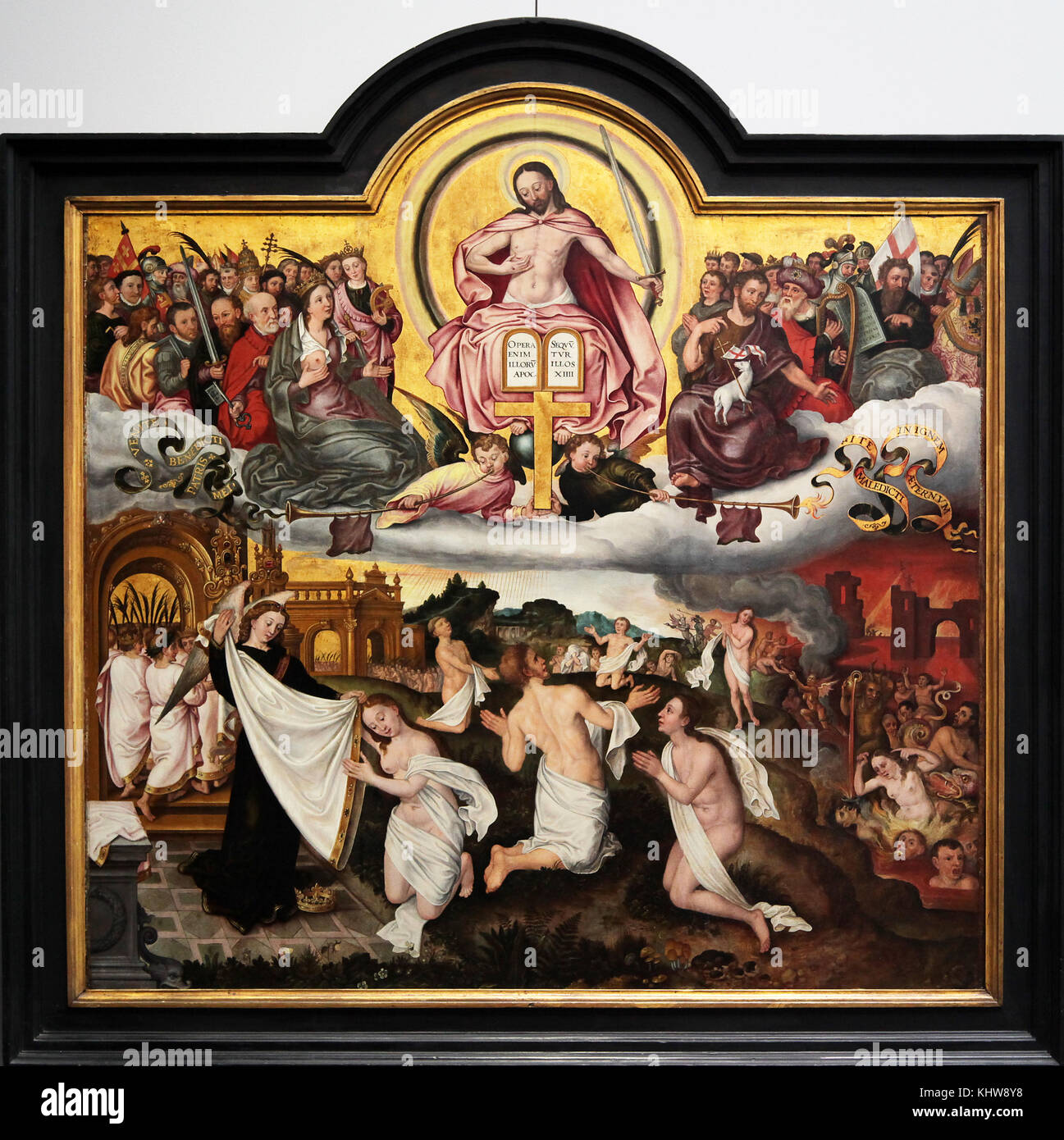 Last Judgement 1578 by Jacques van den Coornhuuse c.1529-1594 Belgium Stock Photo