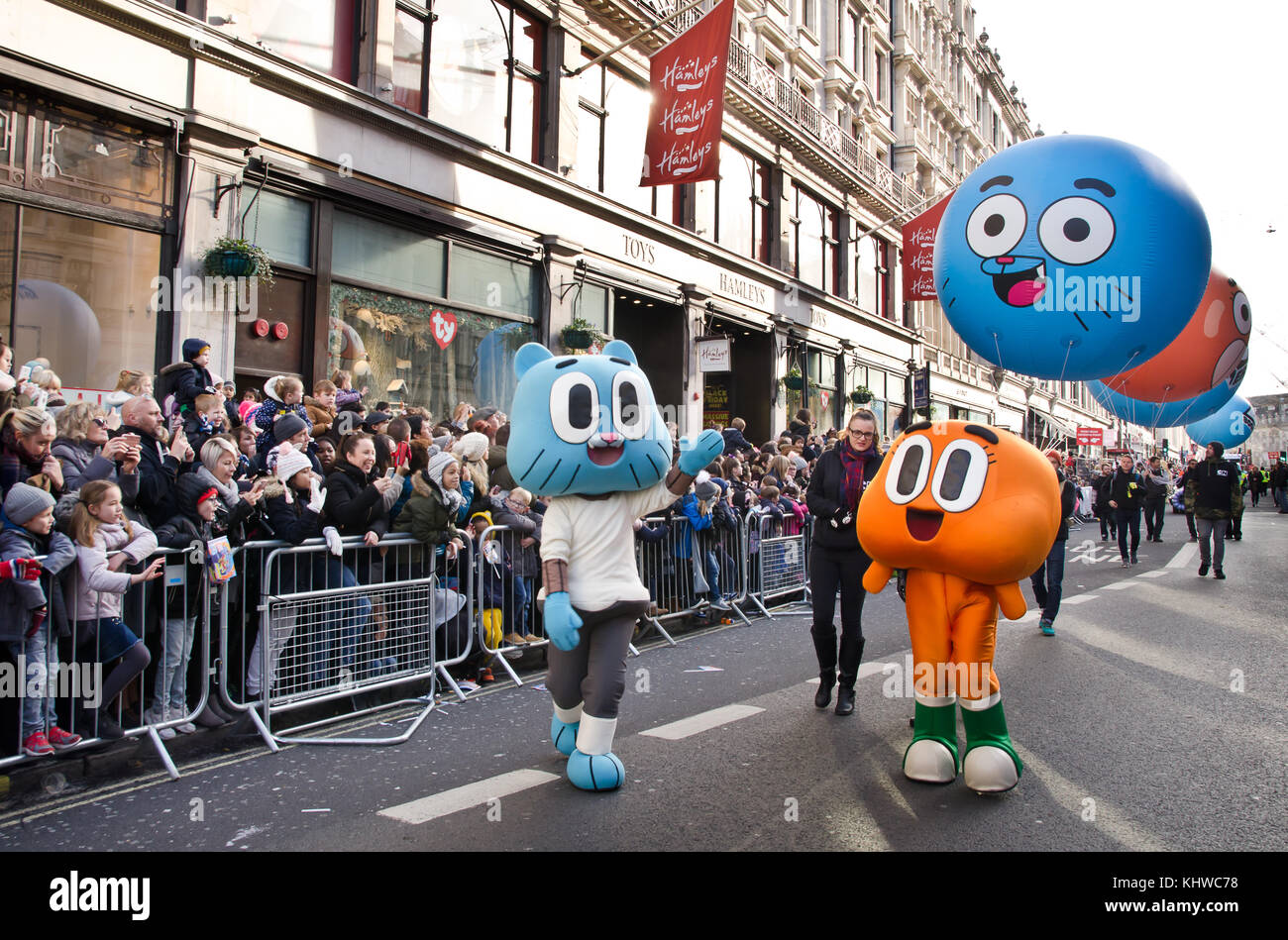 London, UK. 19th Nov, 2017. Hamley's Christmas Toy Parade 2017 on