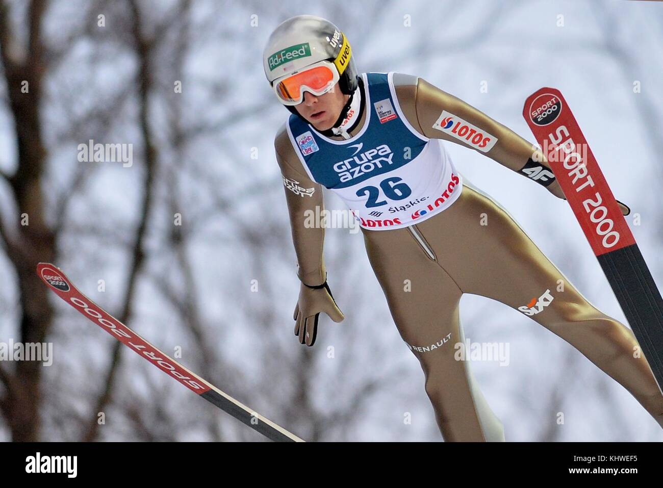 Wisla, Poland. 19th Nov, 2017. FIS Ski Jumping World Cup Wisla 2017 on November 19, 2017 in Wisla, Poland. In the picture: Stefan Hula of Poland Credit: East News sp. z o.o./Alamy Live News Stock Photo
