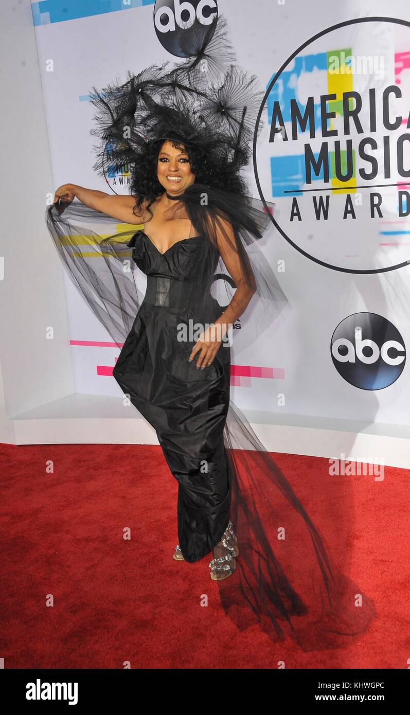 Diana Ross at arrivals for 2017 American Music Awards (AMAs) - Arrivals, Microsoft Theater, Los Angeles, CA November 19, 2017. Photo By: Elizabeth Goodenough/Everett Collection Stock Photo