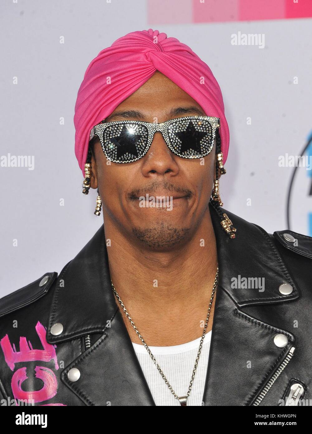 Nick Cannon at arrivals for 2017 American Music Awards (AMAs) - Arrivals, Microsoft Theater, Los Angeles, CA November 19, 2017. Photo By: Elizabeth Goodenough/Everett Collection Stock Photo