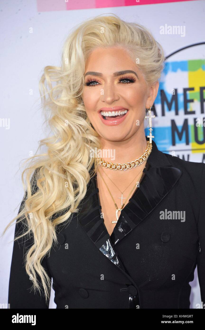 Los Angeles, CA, USA. 19th Nov, 2017. Erika Girardi at arrivals for 2017 American Music Awards (AMAs) - Arrivals, Microsoft Theater, Los Angeles, CA November 19, 2017. Credit: Elizabeth Goodenough/Everett Collection/Alamy Live News Stock Photo