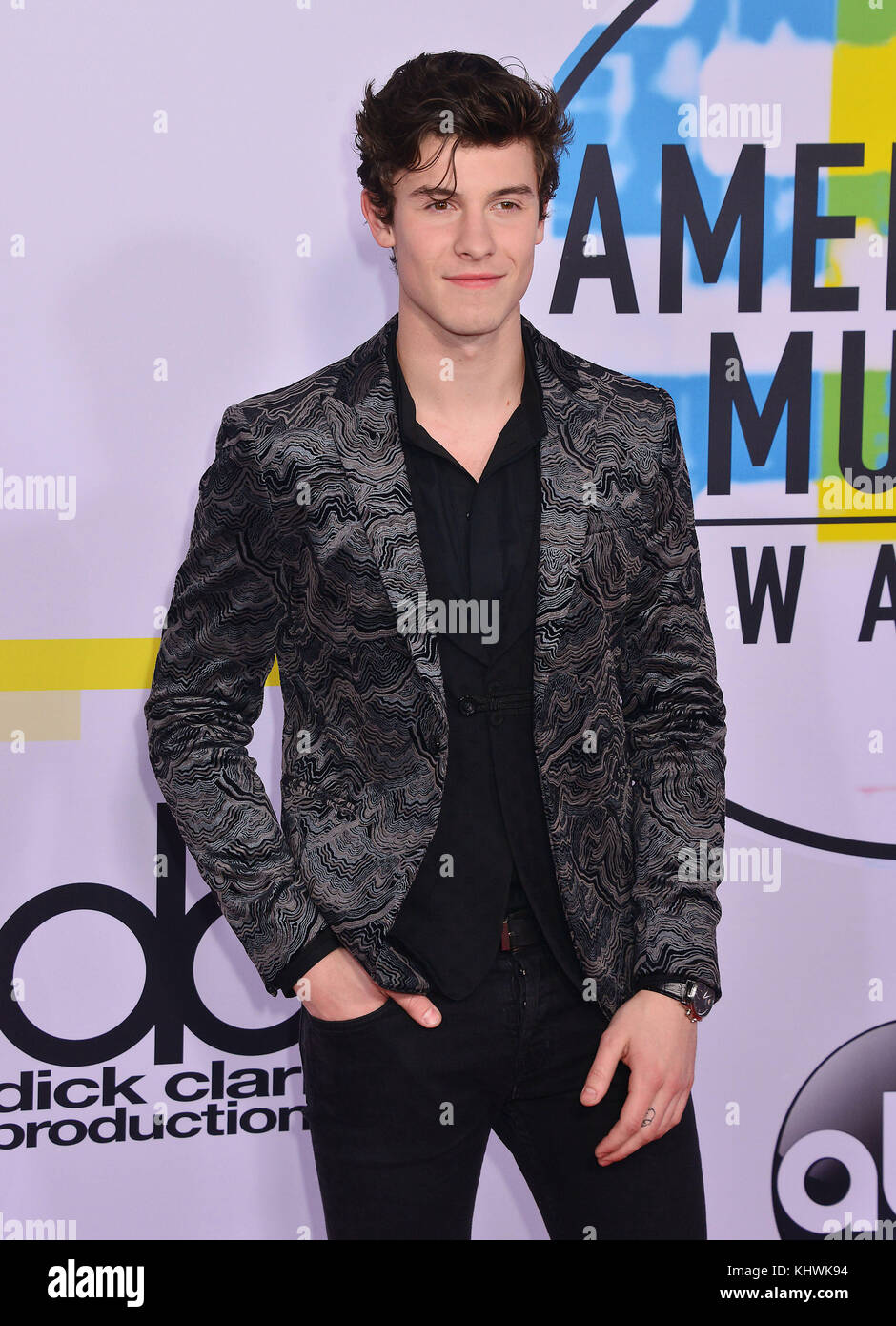 Los Angeles, USA. 19th Nov, 2017. Shawn Mendes 291 arrives at the 2017 American Music Awards at Microsoft Theater on November 19, 2017 in Los Angeles, California Credit: Tsuni/USA/Alamy Live News Stock Photo