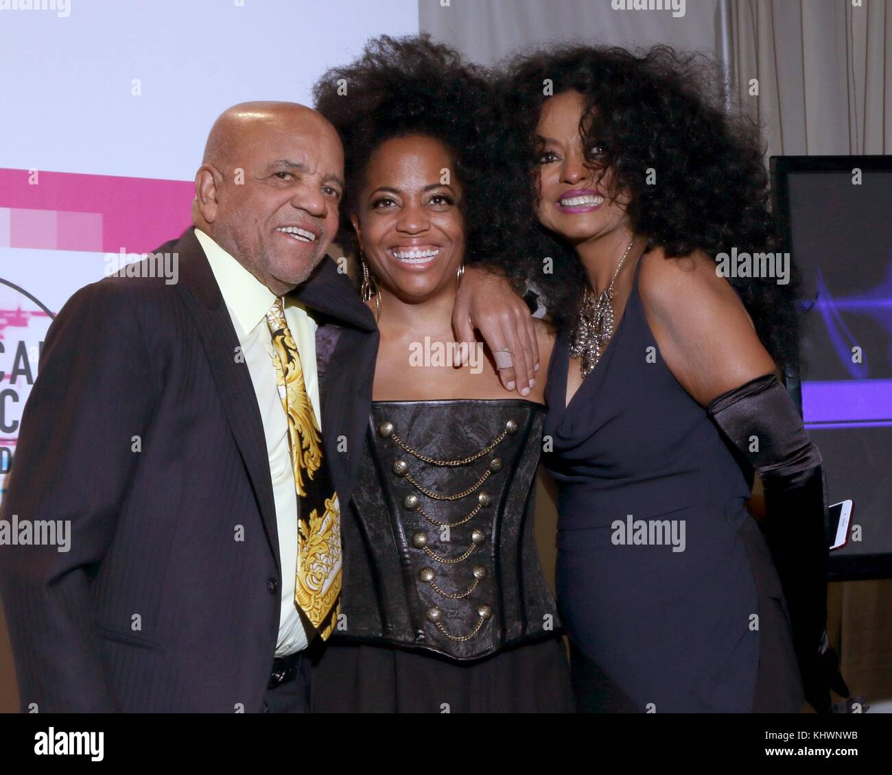 Los Angeles, CA, USA. 19th Nov, 2017. Berry Gordy, Rhonda Ross Kendrick
