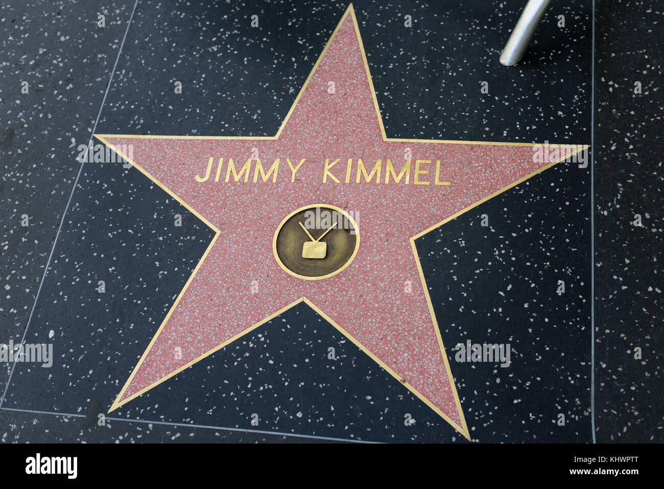HOLLYWOOD, CA - DECEMBER 06: Jimmy Kimmel star on the Hollywood Walk of Fame in Hollywood, California on Dec. 6, 2016. Stock Photo