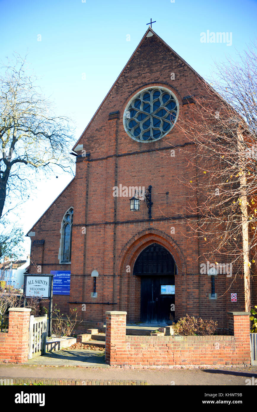 All Saints Church, Sutton Road, Southend on Sea, Essex. Space for copy Stock Photo Alamy