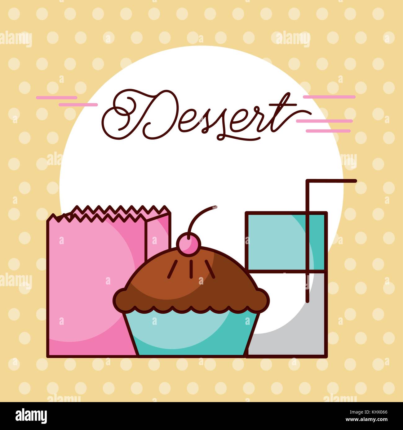 Hot milk cake Stock Vector Images - Alamy