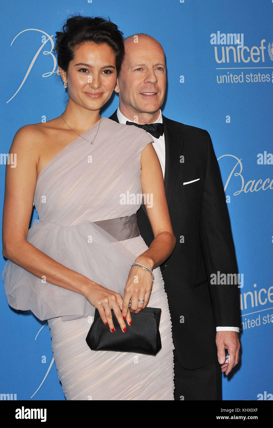 Bruce Willis  Emma Heming 06  - 2009 UNICEF Ball at the Beverly Wilshire Hotel In Los Angeles Stock Photo