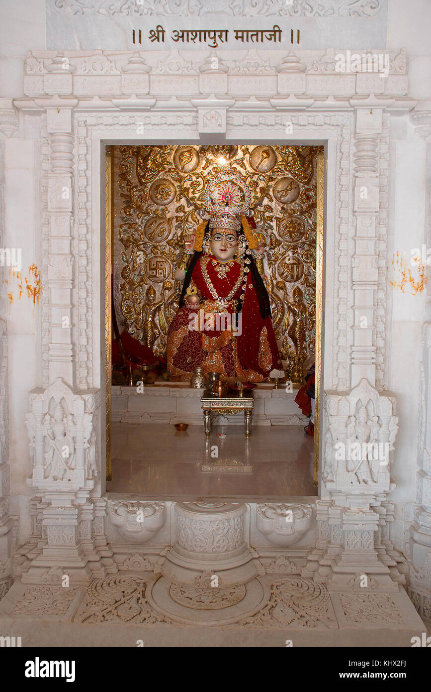 Temple deity Ashapura Mataji temple, Katraj road, Pune. Maharashtra, India  Stock Photo - Alamy