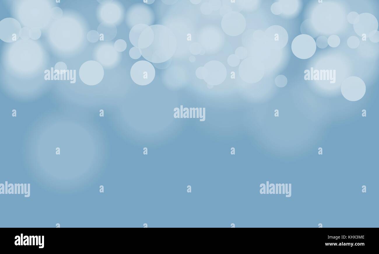 Vector abstract blue sky background with blur bokeh light effect Stock ...