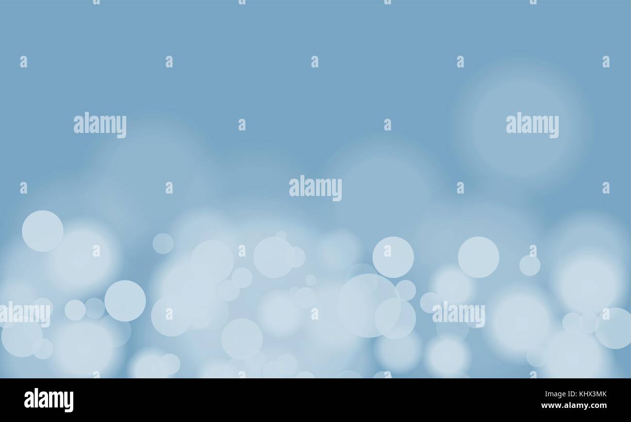 Vector abstract blue sky background with blur bokeh light effect Stock ...