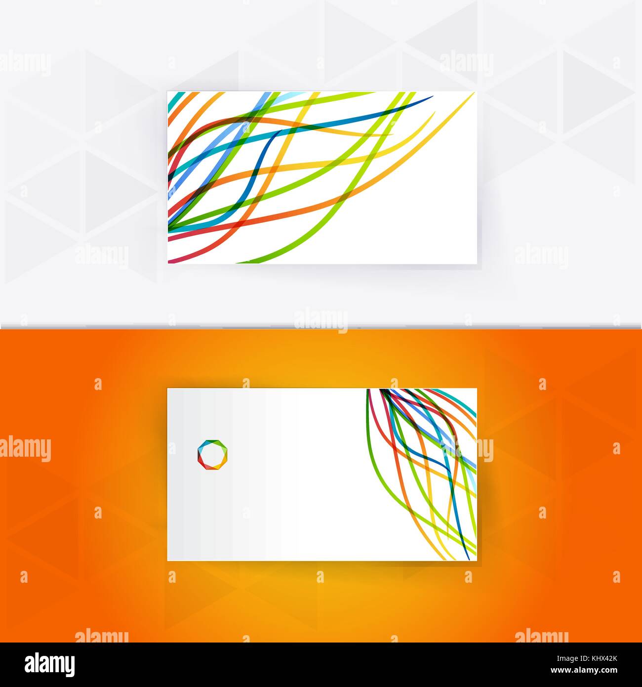 Abstract blank name card template for business artwork. eps 10 Stock