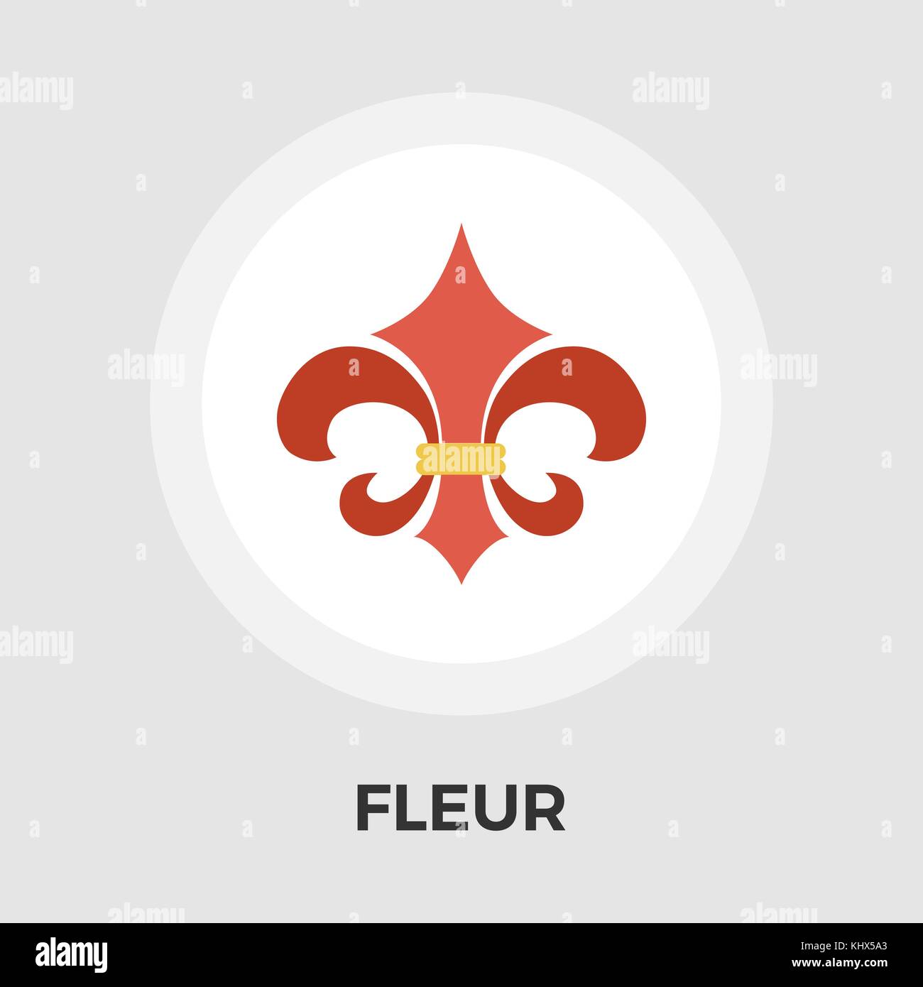 Fleur icon vector. Flat icon isolated on the white background. Editable ...