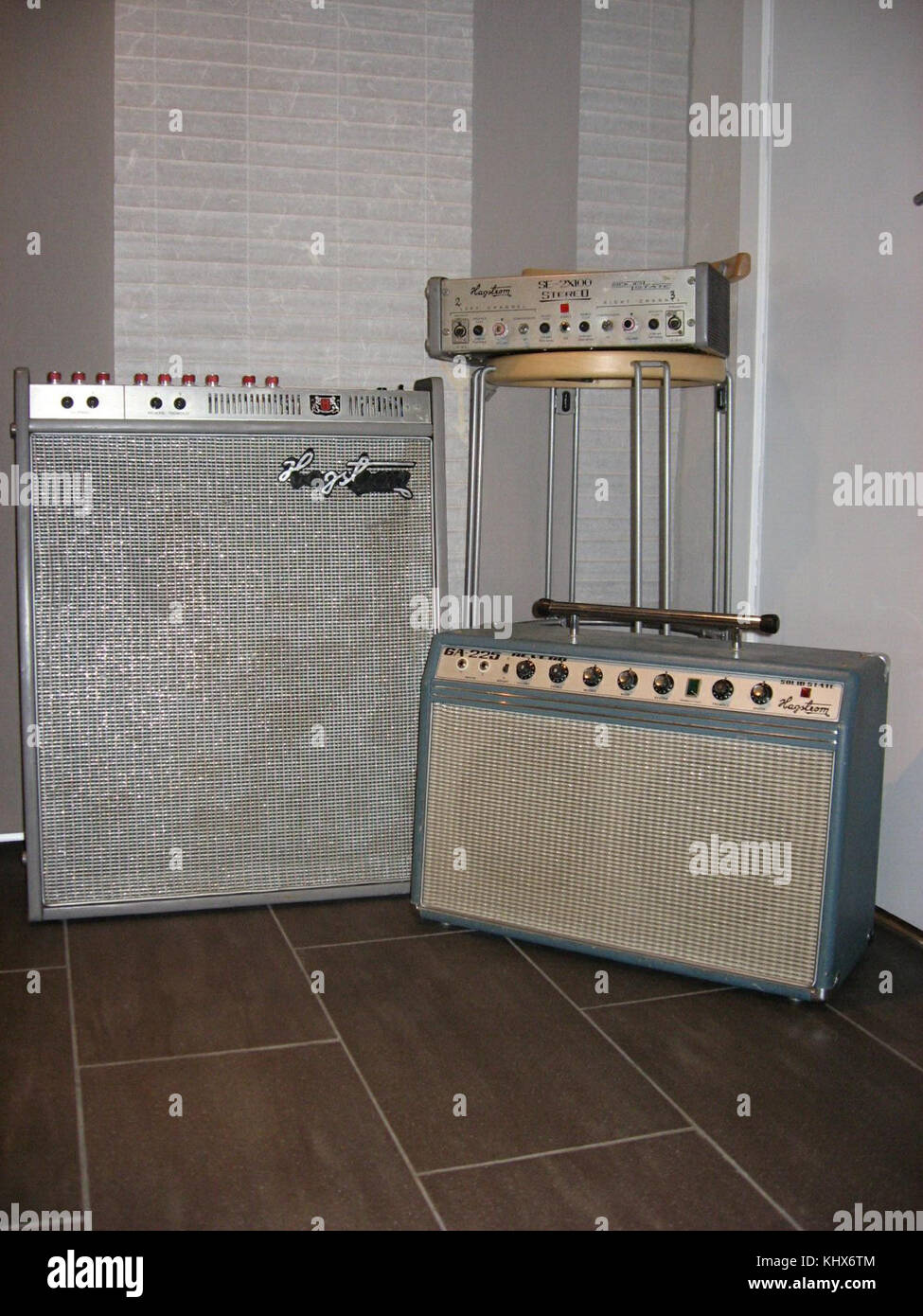 Hagstrom amplifiers full 2 Stock Photo