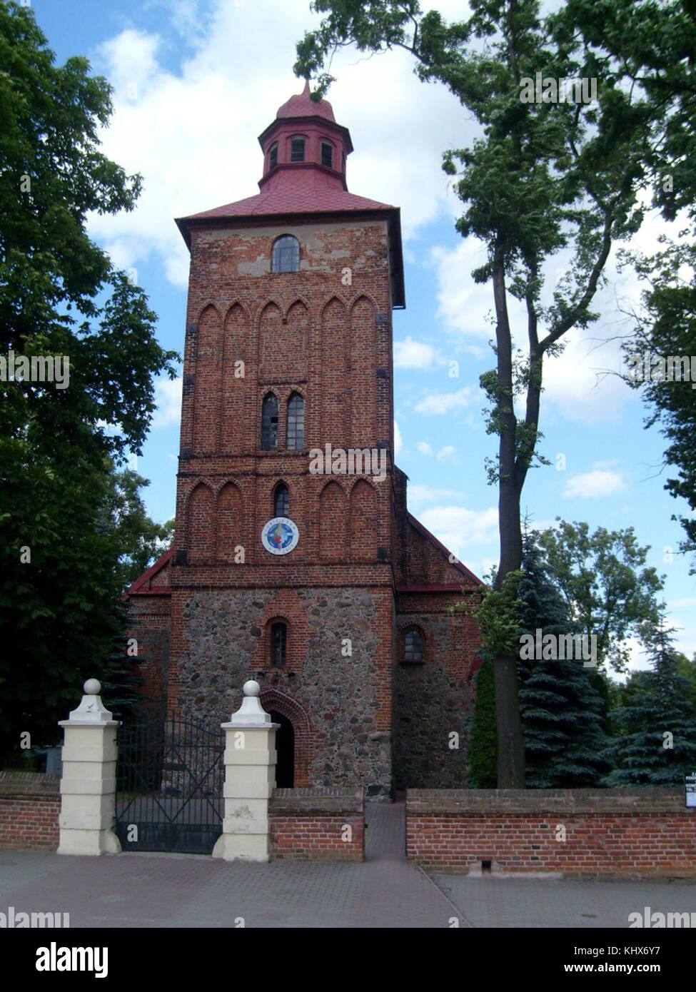 Osiek church powiat brodnicki Stock Photo