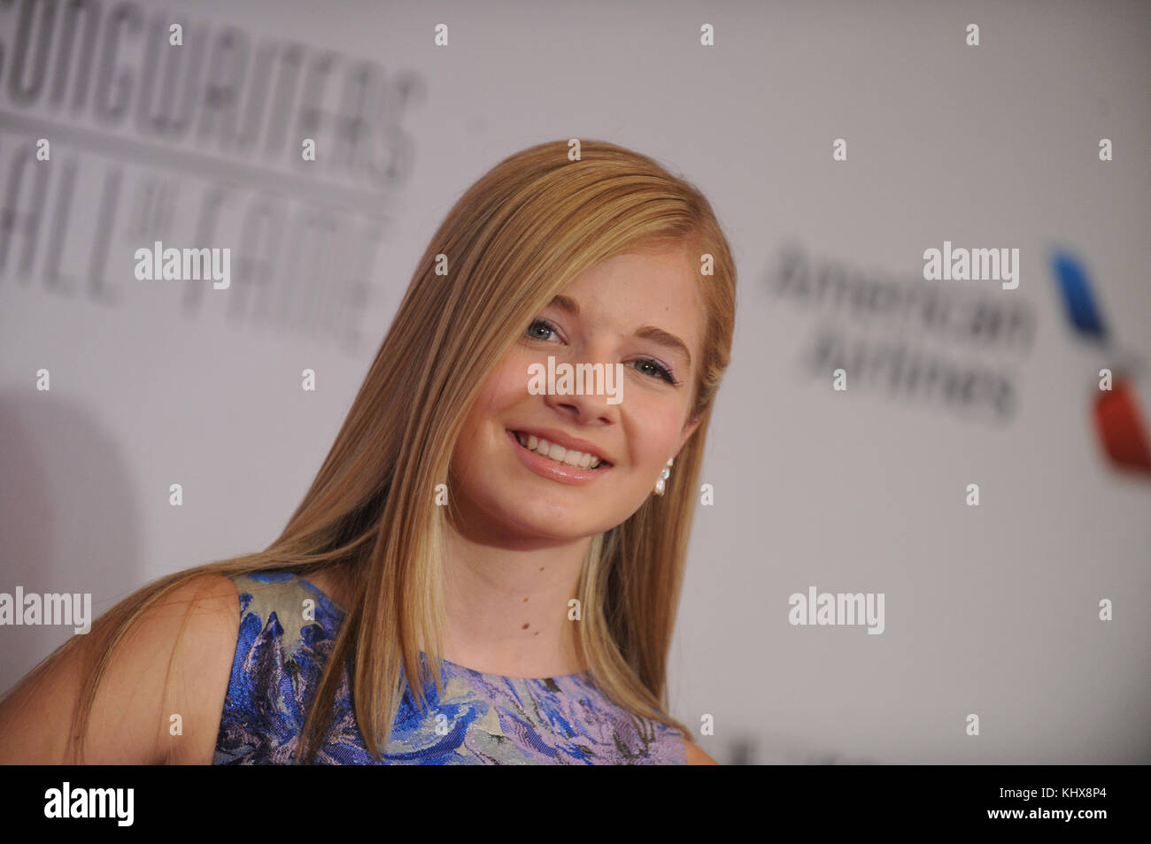 NEW YORK, NY JUNE 12 Jackie Evancho attends Songwriters Hall of Fame