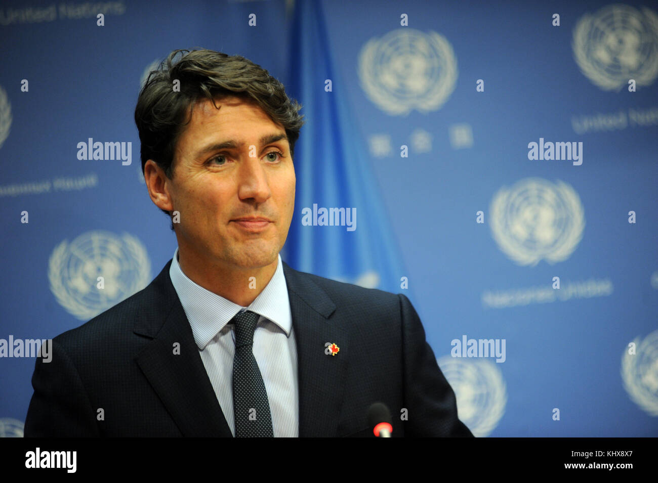 NEW YORK, NY SEPTEMBER 21 Canadian Prime Minister Justin Trudeau