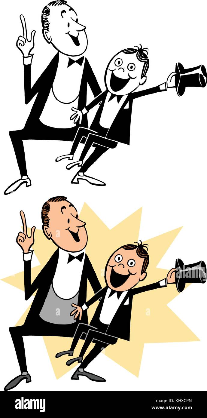 A ventriloquist performing with his dummy Stock Vector Image & Art Alamy