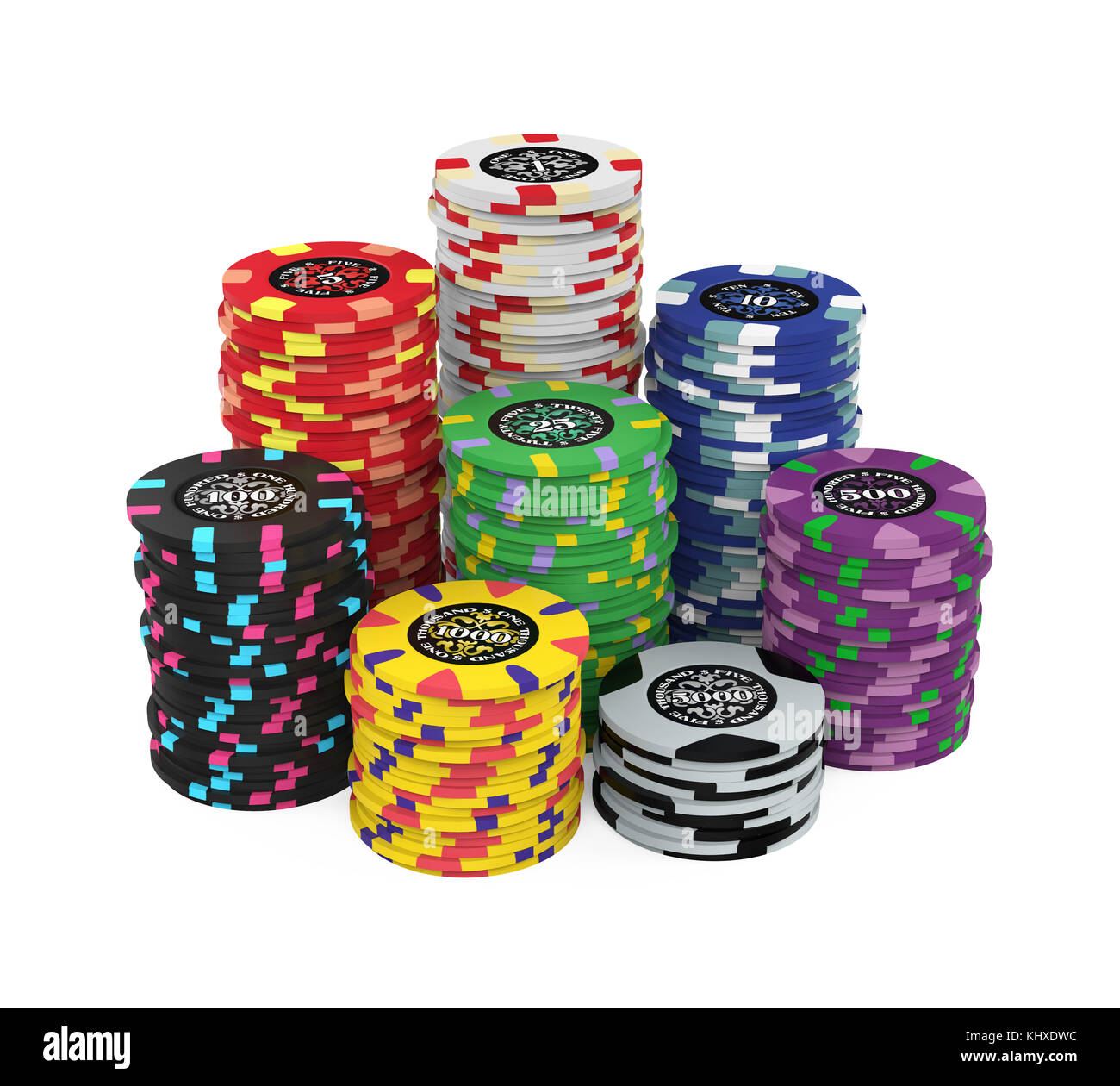 Pile of poker chips isolated hires stock photography and images Alamy