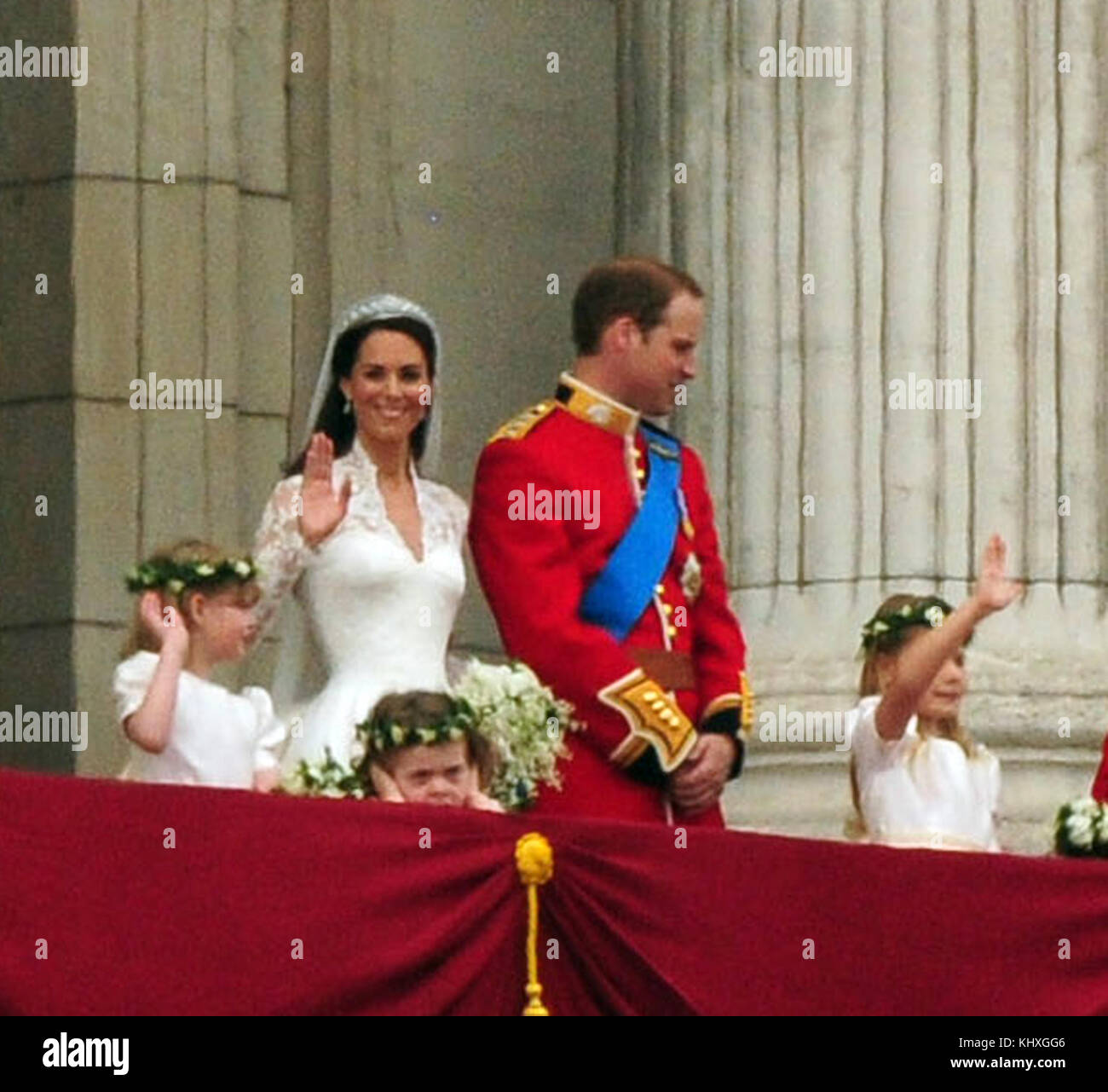LONDON, ENGLAND APRIL 29 Prince William takes the hand of his bride
