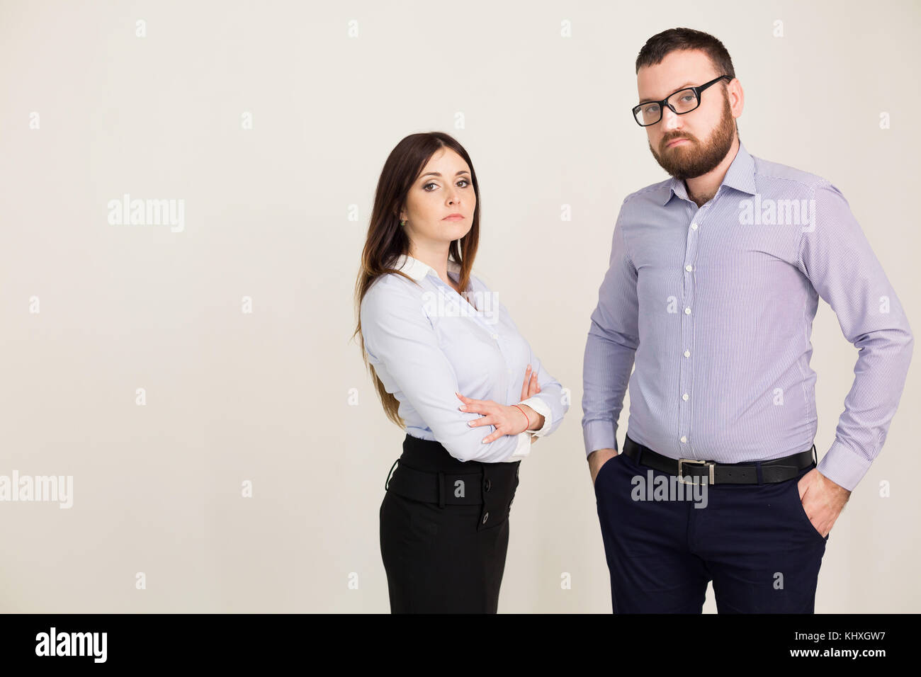 business man and woman in the Office work partners 1 Stock Photo - Alamy