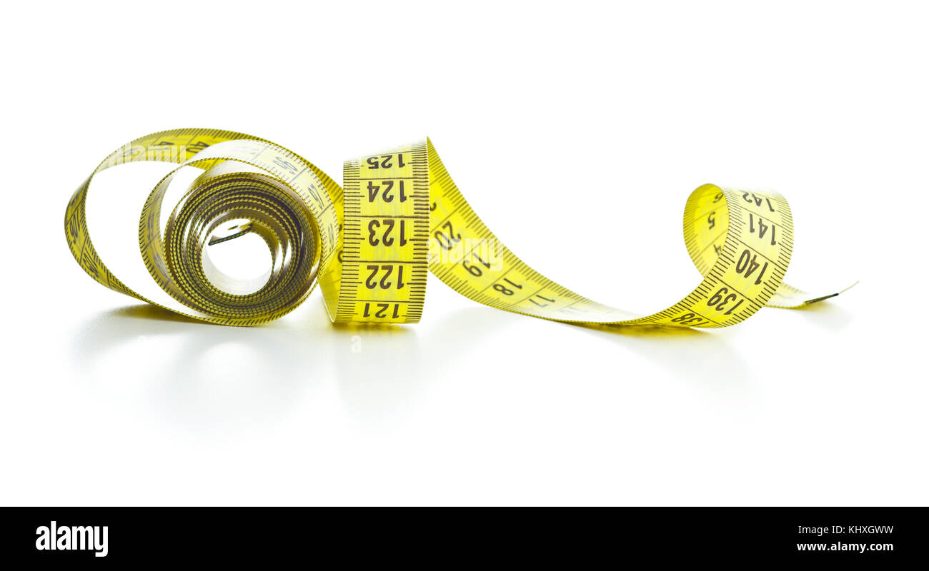 Measuring tape of the tailor isolated on white background Stock Photo ...