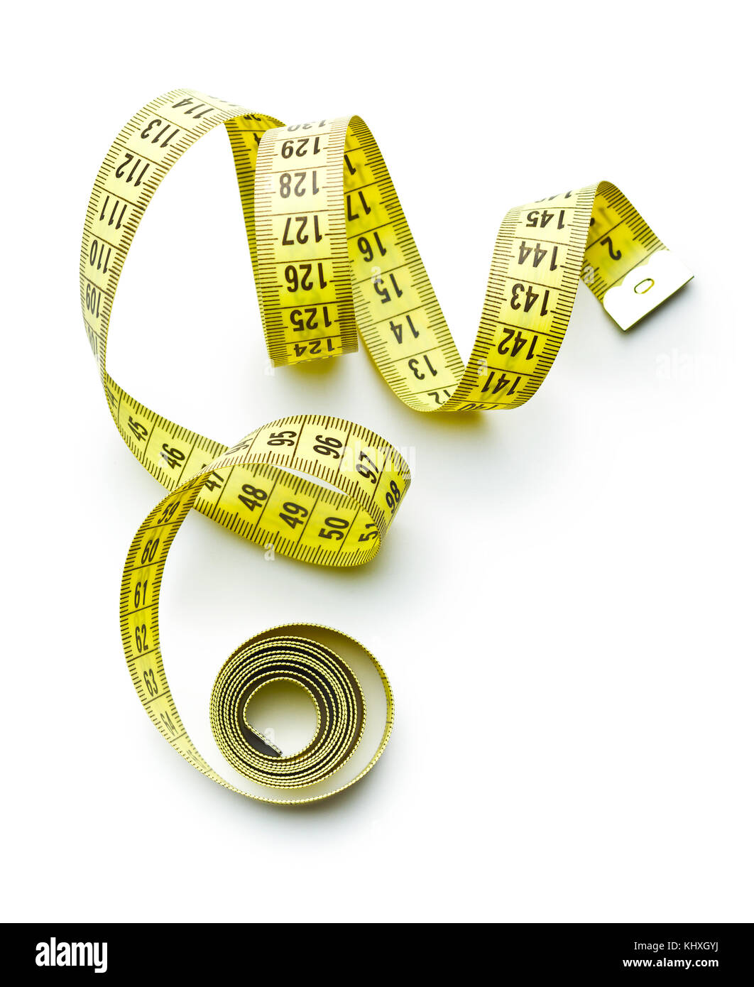 Measuring tape of the tailor isolated on white background Stock Photo ...